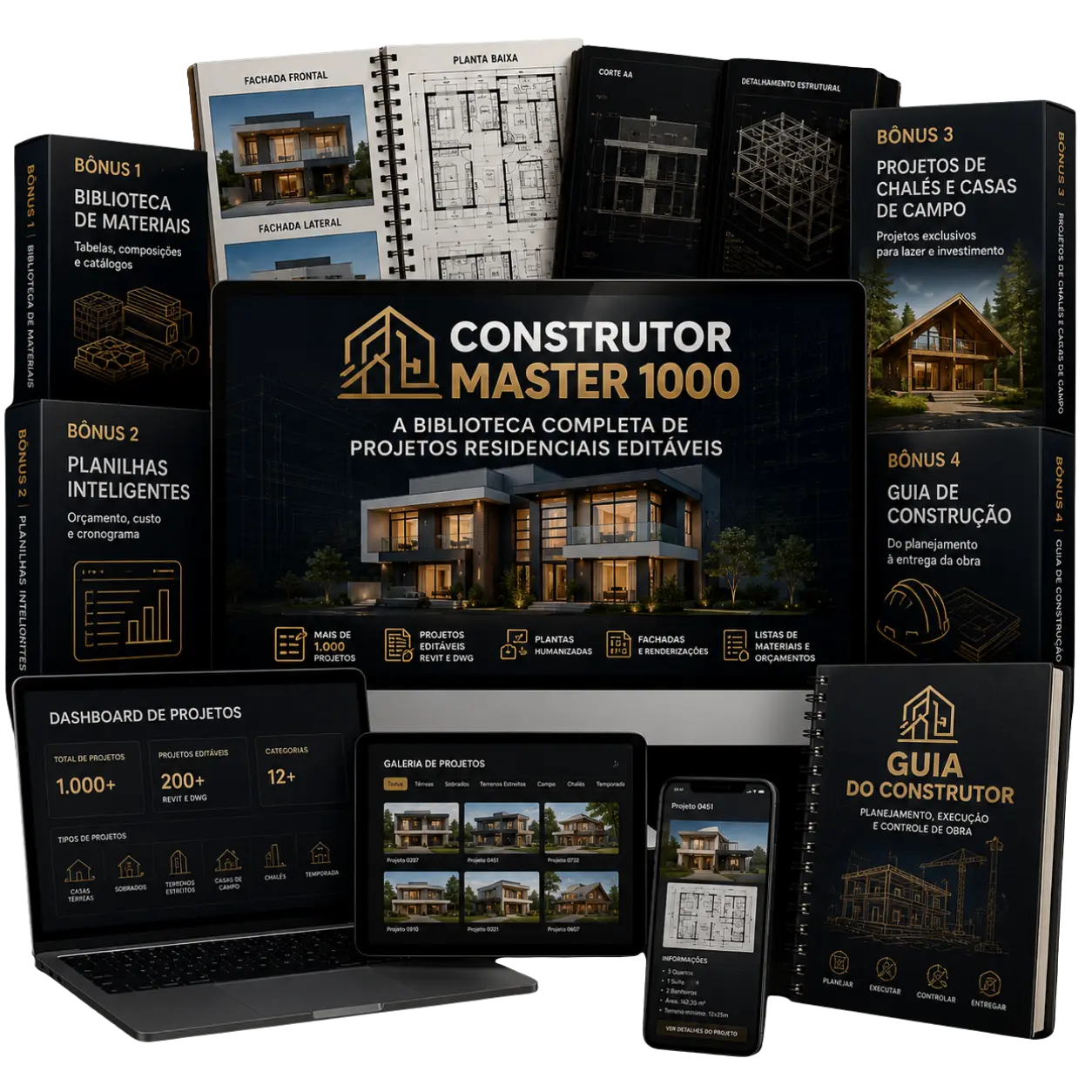 Mockup do Construtor Master 1000