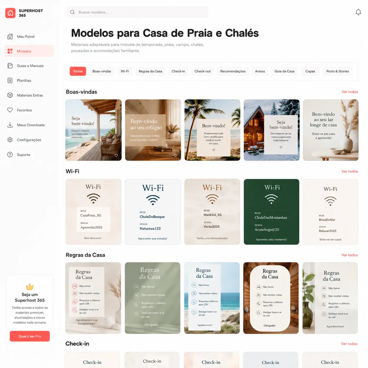 Modelos para casa de praia e chalés