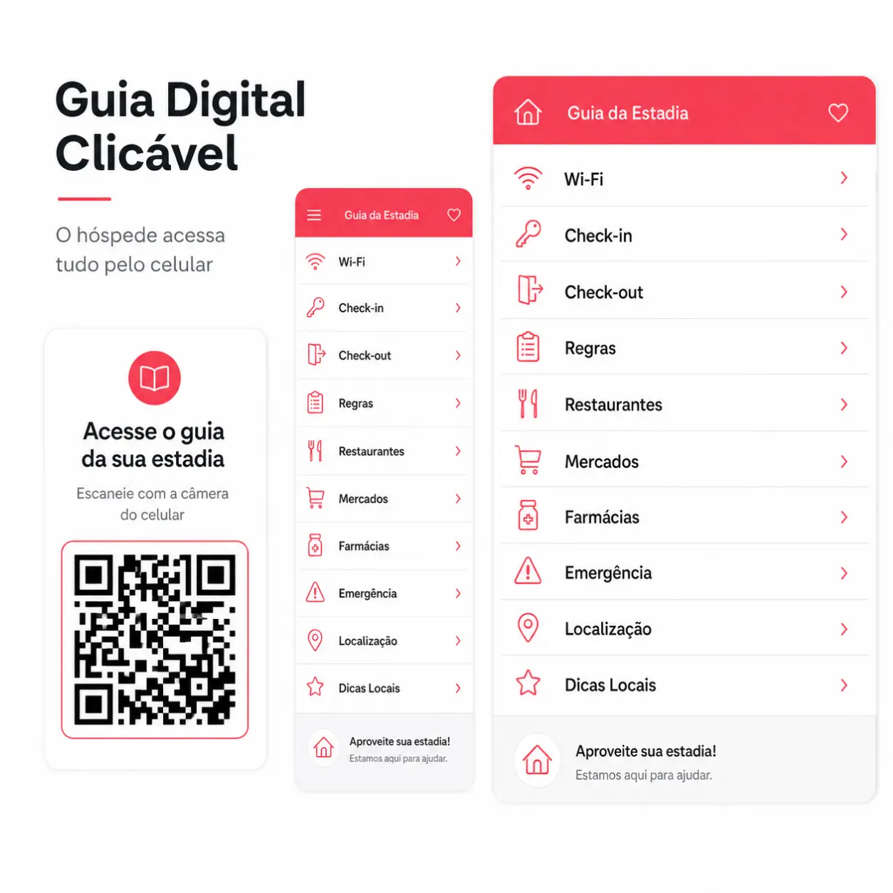 Guia clicável do hóspede